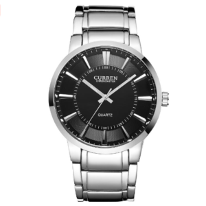 Currenwatches8.png Curren Choronometer Quartz Stainless Steel Watch (Black 4.8cm Dial) - CUR121