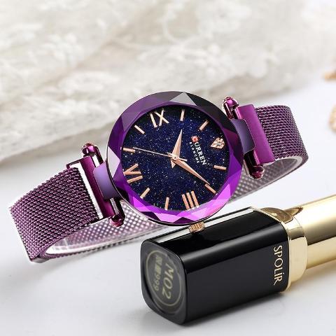 NEW-Curren-Watches-Women-Fashion-Business-Blue-Women-Watch-Ladies-Stainless-Steel-Bracelet-Woman-Watch-Top_87536eb3-678c-4e6f-84ea-b05d76077b2e.jpg Curren Diamond Cut Women's Watch (Dial 2.8cm) - CUR175