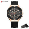 Sa4f26347ae8a4f518da695d2a602ba52k.jpg Curren Creative Silicone Strap Watch (Dial - 4.5cm) - CUR224