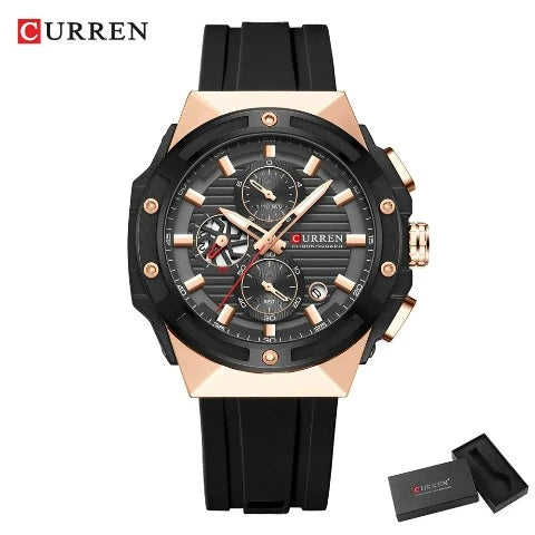 Sa4f26347ae8a4f518da695d2a602ba52k.jpg Curren Creative Silicone Strap Watch (Dial - 4.5cm) - CUR224
