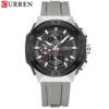 Sbaf53da9636f419da7c9f6301dc0c10bK.jpg Curren Creative Silicone Strap Watch (Dial - 4.5cm) - CUR224