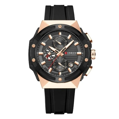 currenwatches.png Curren Creative Silicone Strap Watch (Dial - 4.5cm) - CUR224