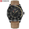 Curren Fashion Sports Leather Watch (Dial 4.7cm) - CUR213